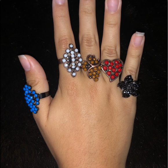 7 new beautiful vintage rings - Picture 3 of 4